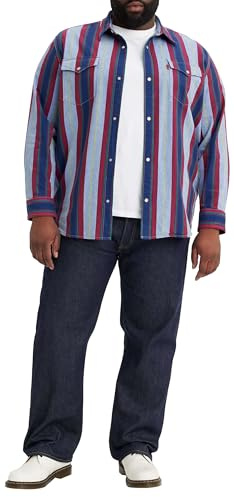 Levi's 501 Original Fit Big & Tall, Jeans, Uomo, Rainforest Rigid Selvedge, 40W / 32L