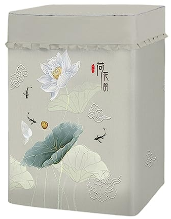 Odot Classic Washing Machine Cover Top Load Waterproof Dustproof Washer Machine Dryer Protector Sunscreen Washer Dryer Cover for Most Top Load Washer Dryer (Vintage,XXL capacity 12.5kg)