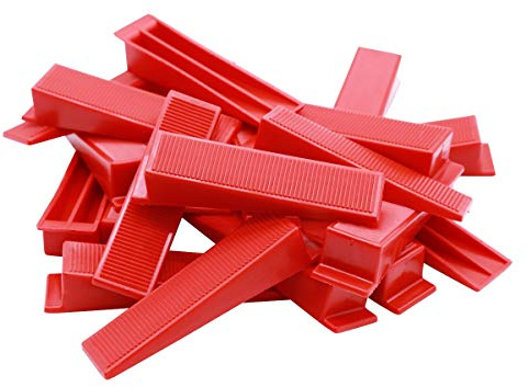 Bauhandel24-1000 Fliesenkeile, Fliesenverlegehilfe, Nivelliersystem, Verlegehilfe, Montagekeile, Fliesen Werkzeug