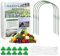 5M*2.5M Insect Fine Mesh Netting Barrier Netting Garden Butterfly Protect Vegetables Strawberries Brassica with Flexible Garden Hoops Cloche (8.2 * 16 Ft + Hoops*4)