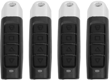 4 Pezzi Telecomando Universale per Porta del Garage Clonabile e Portatile - Kit Completo Compatibile con Tutti i Sistemi