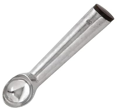 CateringBase Ltd Ice Cream Scoop, 2oz Capacity, Stainless Steel with Brown Cap