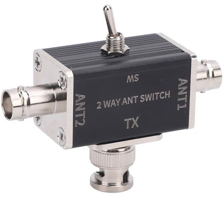Interruptor de Conversión de Antena de 2 Vías, Divisor Maestro de Canal de Manejo de Alta Potencia de 0-50MHz para Configuraciones de Antena