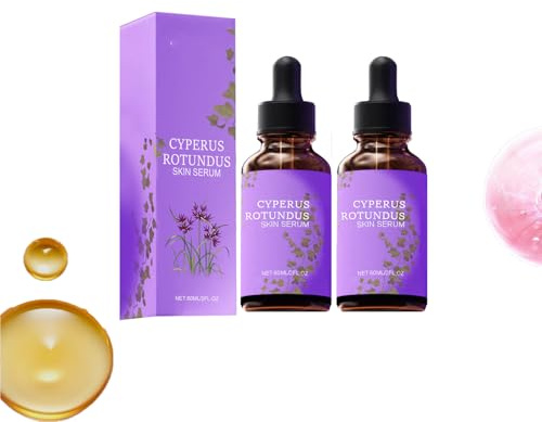 Cyperus Rotundus Oil Serum, naturligt cypernhudserum, minskar hårtillväxt, lugnar och återfuktar huden, minskar porerna, organisk hårhämmare för ansikte och kropp (2 st)