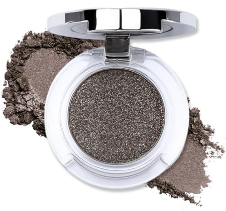 Erinde Eyeshadow Single Glitter Eyeshadow, Ombretto singolo ad alta pigmentazione con lucentezza fine, durevole e impermeabile, facile da applicare, per il trucco degli occhi luminosi, vegano #04