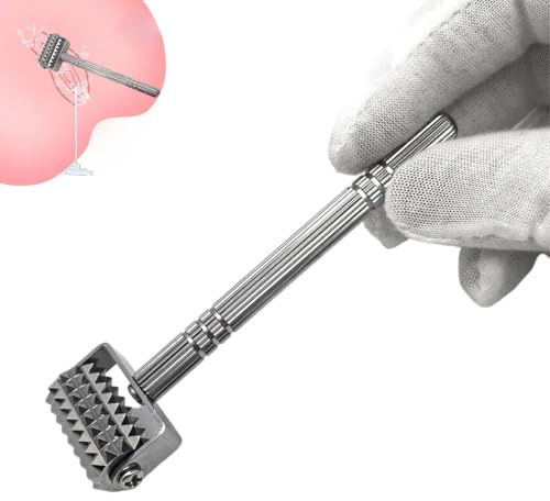 Metall Sex Federkitzler & Nadelroller Peitschen Bdsm Stimulator Folter Werkzeug Mit Nadelrad Brustwarzenstimulation Massage ZubehöR FüR MäNner Frauen Paare