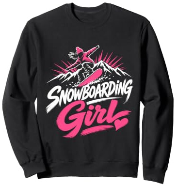 Snowboarder SNOWBOARDING GIRL Girls Children Snowboard Sweatshirt