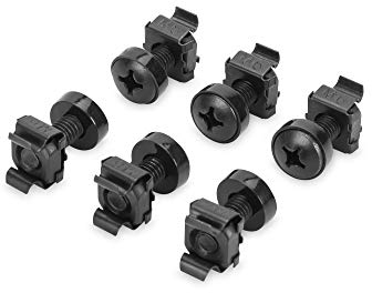 DIGITUS DN-19 SET - Viti M6 e dadi a gabbia - Set di 50 pezzi - Viti di montaggio per armadietti server, rack AV, armadietti di rete da 19 pollici / 10 pollici - Kit di montaggio - Nero