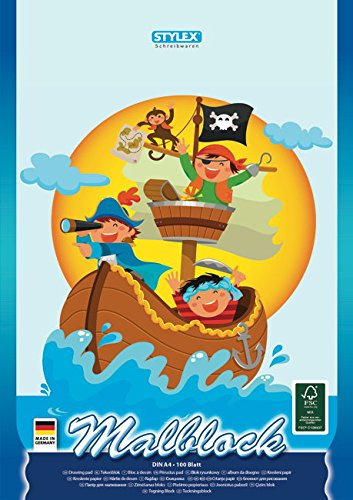 Malblock 100 Blatt DIN A4 kopfgeleimt Zeichenblock