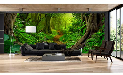 Oedim Fotomural Vinilo para Pared Sendero Selva | 350 x 250 cm | Salones