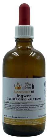 Dufte Momente | ätherisches Öl Ingwer 100ml mit Pipette | naturrein | für Aufguss Duftlampe Diffusor und mehr | pur, ohne irgendwelche Zusatzstoffe | vegan