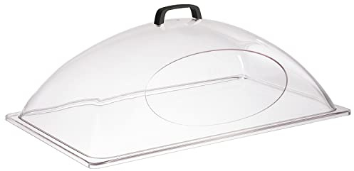 APS 11071 GN Kuppelhaube mit Front-Ausschnitt schwarzem Griff, glasklarer Kunststoff, passend für GN 1/1