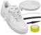 Endoto Cordones Gordos para Air Force 1, Cordón Cuerda Anchos Gruesa Grandes de Zapatos para AF1 Zapatillas, Big Rope Laces Torcidos de Algodón (Blanco, Tamaño: 10MM)