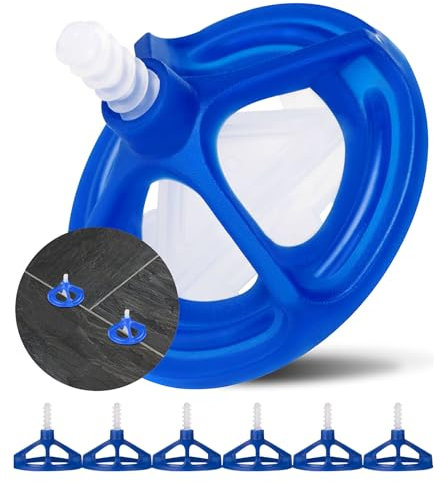 Deuvuo Tile Leveling System 3mm, 300 Pcs Revolutionary 3mm Tile Spacer Levelling System, 200 Screws & 100 Nuts, Tile Installation Tool for Stones and Floors