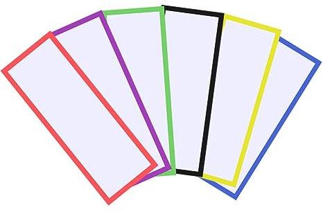 Magnetetiketten aus Gummi, Abwischbar, Dekorativ, Beschreibbar