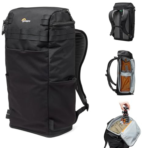 Lowepro ProTactic Lite BP 250 AW III Laptop ryggsäck, topp och sidoåtkomst, Professional Camera Bag, DSLR/Drones/spegelfri, upp till 16 tum bärbar dator, regnskydd, för fotografering, videograf, volym