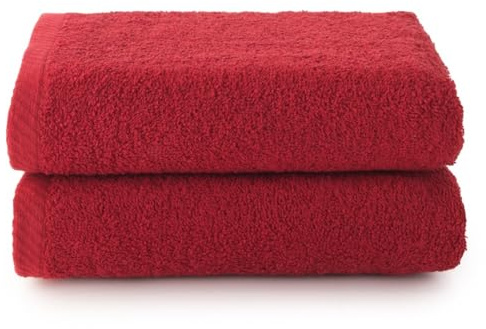 Set 2 Toallas bidé (30x50) Granate