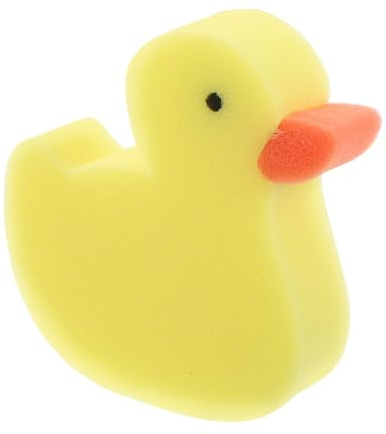 FRCOLOR Esponja de Baño para Niños Forma de Pato Amarillo Flexible y Multifuncional Esponja Exfoliante Creativa para Baño y Cuidado Personal