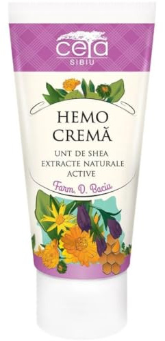 CETA HEMO Crema Trattamento Esterno, Lenitiva Prurito e Irritazioni, Arrossamenti e Fastidi Intimi, Bruciore, Gonfiore, Eczema, Ragadi - Effetto Protettivo Congestione, Antiprurito - 50ml