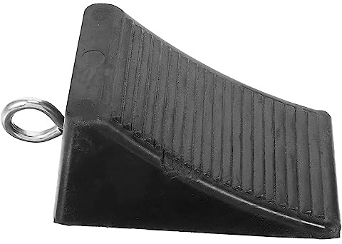 SMASOLO Calzo De Rueda De Goma Resistente para Coche y Remolque Antideslizante Portátil para Garaje y Bloqueo Seguro para Neumáticos De Vehículos y Caravanas