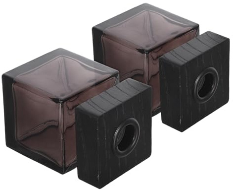 Cabilock 2piezas Botellas Difusoras de Aromaterapia de Botellas de Vidrio para Almacenamiento de Aceites Esenciales Rellenables para Decoración del Hogar y Manualidades