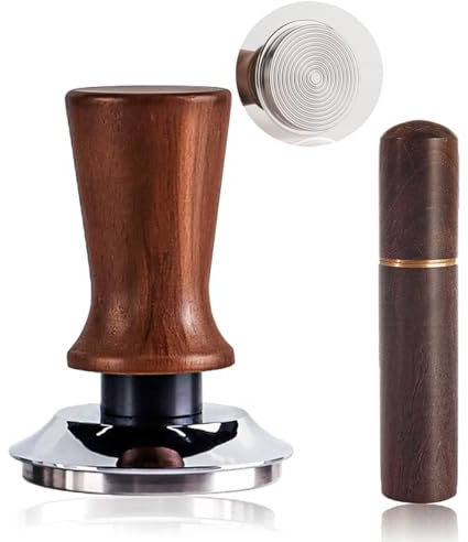 Espresso Tamper 51mm mit 2-Feder-Auto-Rebound, Verteilerwerkzeug | Verteilerwerkzeug mit 6 feinen Nadeln,Barista Zubehör für Kaffeelieber, Coffee tamper für Espresso
