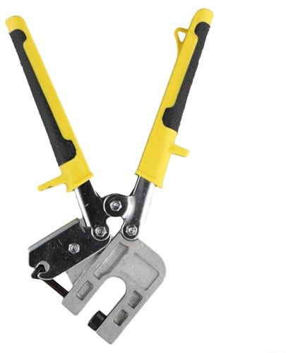 Eawfgtuw Pince à sertir de 25,4 cm pour goujons métalliques, outil en alliage d'aluminium avec poignée antidérapante, capacité de 22 ga, à ressort pour fixation de construction