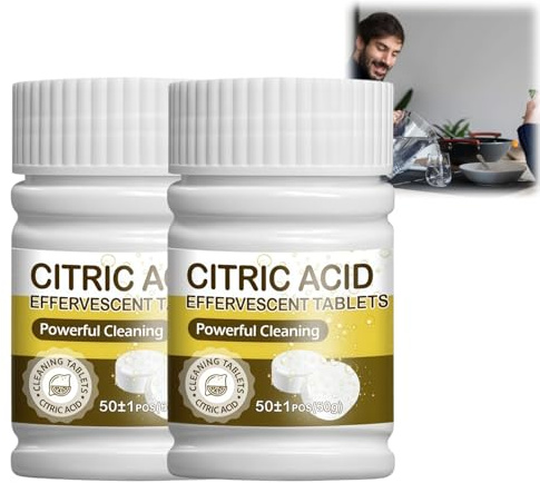 100PCS Kettle Descaler Tablets,Powerful Limescale Remover,Kettle Cleaner Descaler for Coffee Makers,Descaling Tablets for Kettles,Water Bottle Cleaner Tablets for Glass,Plastic,Cup Cleaner