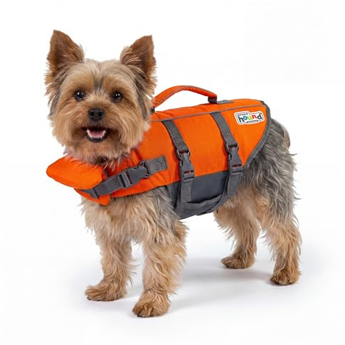 Outward Hound Granby Splash Orange Dog Life Jacket, XS