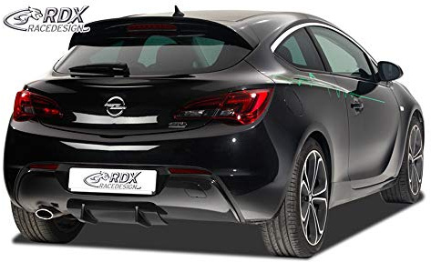 RDX Racedesign Jupe arrière 'Diffuseur U-Diff' compatible avec Opel Astra J GTC 2009-2015 incl. OPC-Line (PU)