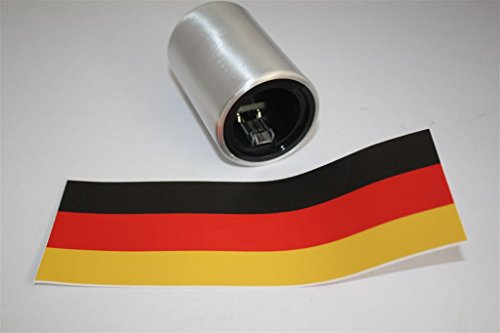 WM Edition - SCHWARZ ROT Gold Push UP Flaschenöffner Push2open Kapselheber Öffner Bottle Opener +PIN