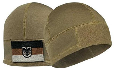 RECON BW Einsatz Fleecemütze mit ID-Klettfläche, Schwarz, M