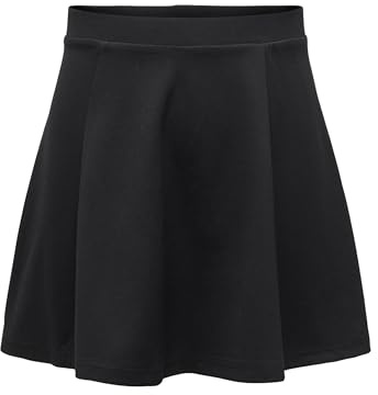 JDY Jdypretty Skater Skirt Jrs Noos, Falda Mujer, Negro (Black Black), 40 (Talla del Fabricante: Medium)