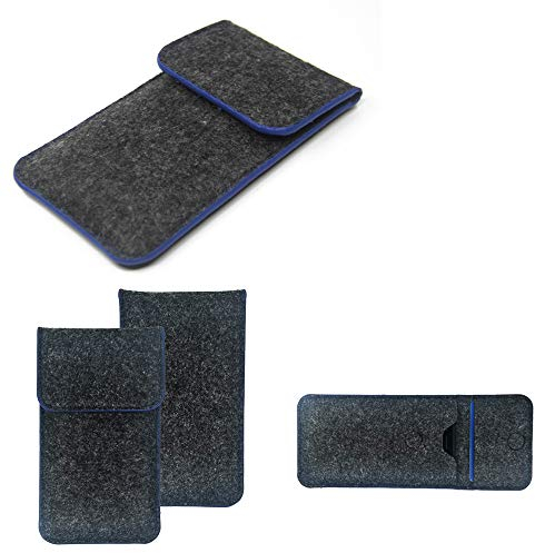K-S-Trade Qualitativ & Innovativ Handy-Hülle Schutz-Hülle Für Samsung Galaxy A51 5G Filztasche Pouch Tasche Case Sleeve Filzhülle Dunkelgrau,