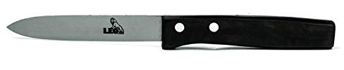 LEO's - Premium Buchbindermesser mit extra scharfer 12 cm Klinge und schwarz imprägnierten Griffschalen - Buchbinder Messer für präzise Papierarbeiten