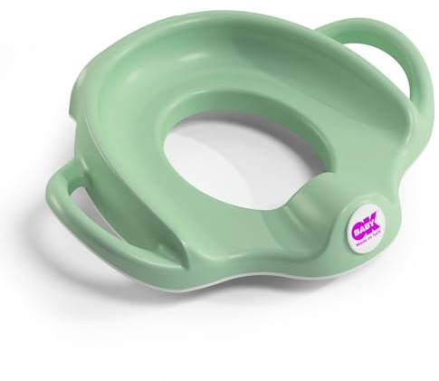 OKBABY Sofa - Asiento reductor de WC con bordes antideslizantes - Asas Anchas y Elevadas para la Máxima Estabilidad al Niño - Verde