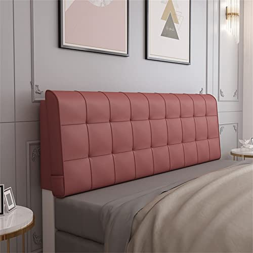 Generic Kopfteilkissen Lederkeilkissen Für Kopfteil Bettstütze Lendenpolster Wandkissen Rückenlehne Abnehmbarer Bezug Für Zuhause Schlafsaal,C,with headboard 78.7/200cm