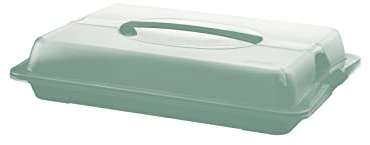 Rotho 1714605092 John Partybutler mit Haube und Griff, Kunststoff, Türkis/Transparent