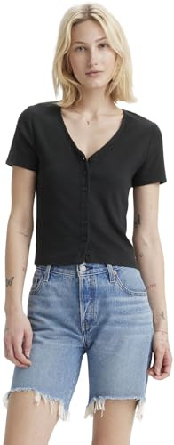 Levi's Mujer Camiseta Muse tee con Cuello de Pico, de canalé