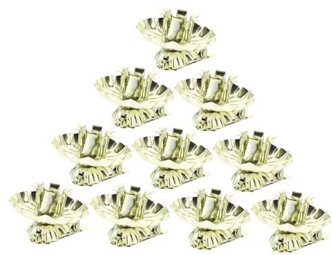 Cabilock Baumkerzenclip Dekorativer Kerzenhalterclip Aus Eisen 10 Stück Metallkerzenclips Für Weihnachtsfeier