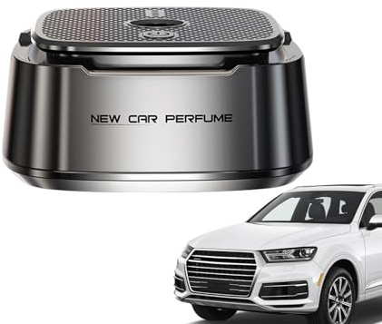 Ambientador para coche, 15 ml, ambientador estético para vehículo, atomizador ultrasónico de larga duración, concentración ajustable, adorno de perfume inteligente automático/apagado del coche