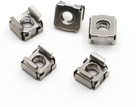 M4 M5 M6 M8 M10 304 Edelstahl Stahl Quartett Schwimmmutter Kassette Elastische Gehäusekarte Käfigmuttern(M4 5pcs)
