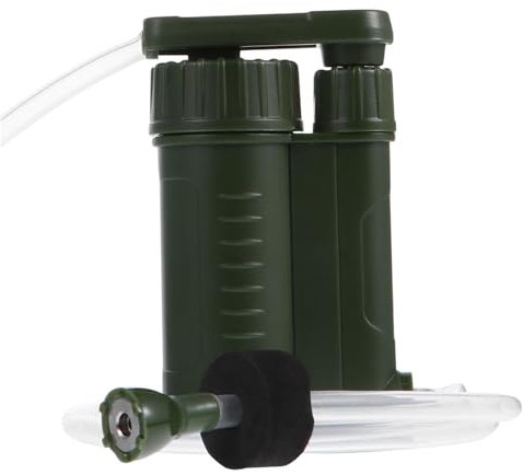 KOMBIUDA Purificadora de Agua Filtro de Agua Portátil para Senderismo Filtro de Agua de Emergencia de Filtración Avanzado Filtro de Agua para Acampar para Usar en Actividades al Aire