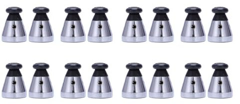 Rfeeuubft Pressure Cooker Relief Jigger Valve 1.5 Inch High 16Pcs Black