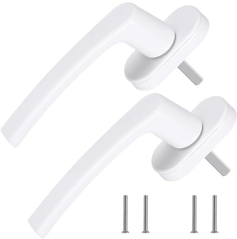 Flintronic 2 Pezzi Serrature di Sicurezza per Finestra e Porta, Window Sash Jammers in Lega di Alluminio, Serrature di Sicurezza Porta e Finestra, Adatto per PVC e Legno/Composito