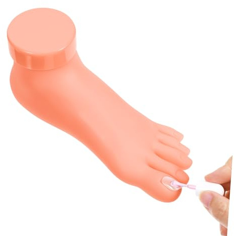 VALICLUD Sagoma Piede Per Nail Art Flessibile Leggero Strumento Professionale Per Pratica Manicure e Pedicure Fai Da Te Sagoma Unghie Per Esercitazione Nail Tips e Smalto