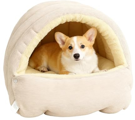 Lit pour Chat en Forme De Grotte,Tente De Nid Confortable pour Animaux De Compagnie | Caverne De Lit pour Chiot,pour Chats Chiens Chiot Intérieur Extérieur Chambre Hiver Maison Salon