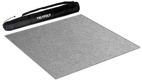 YXLYFDLY Mantel de Mahjong de algodón suave antideslizante y reducción de ruido con bolsa de transporte, tapete de juego grande para póquer, cartas, juegos de azulejos (75 cm)