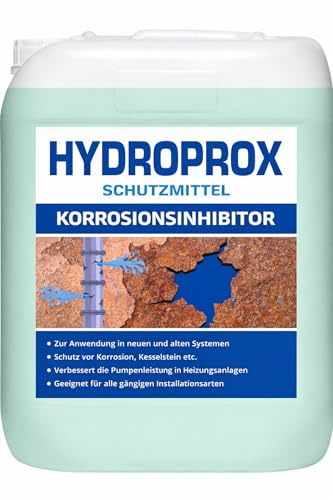 HYDROPROX Korrosionsinhibitor 10L – Hochkonzentriert für Heizungswasser & geschlossene Zentralheizungen – Verhindert Rost & Kesselstein