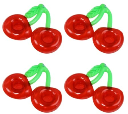 galleggianti per bevande in piscina, portabevande gonfiabili galleggianti per piscina in ciliegio portabicchieri gonfiabili per vasca idromassaggio per feste 4 pezzi